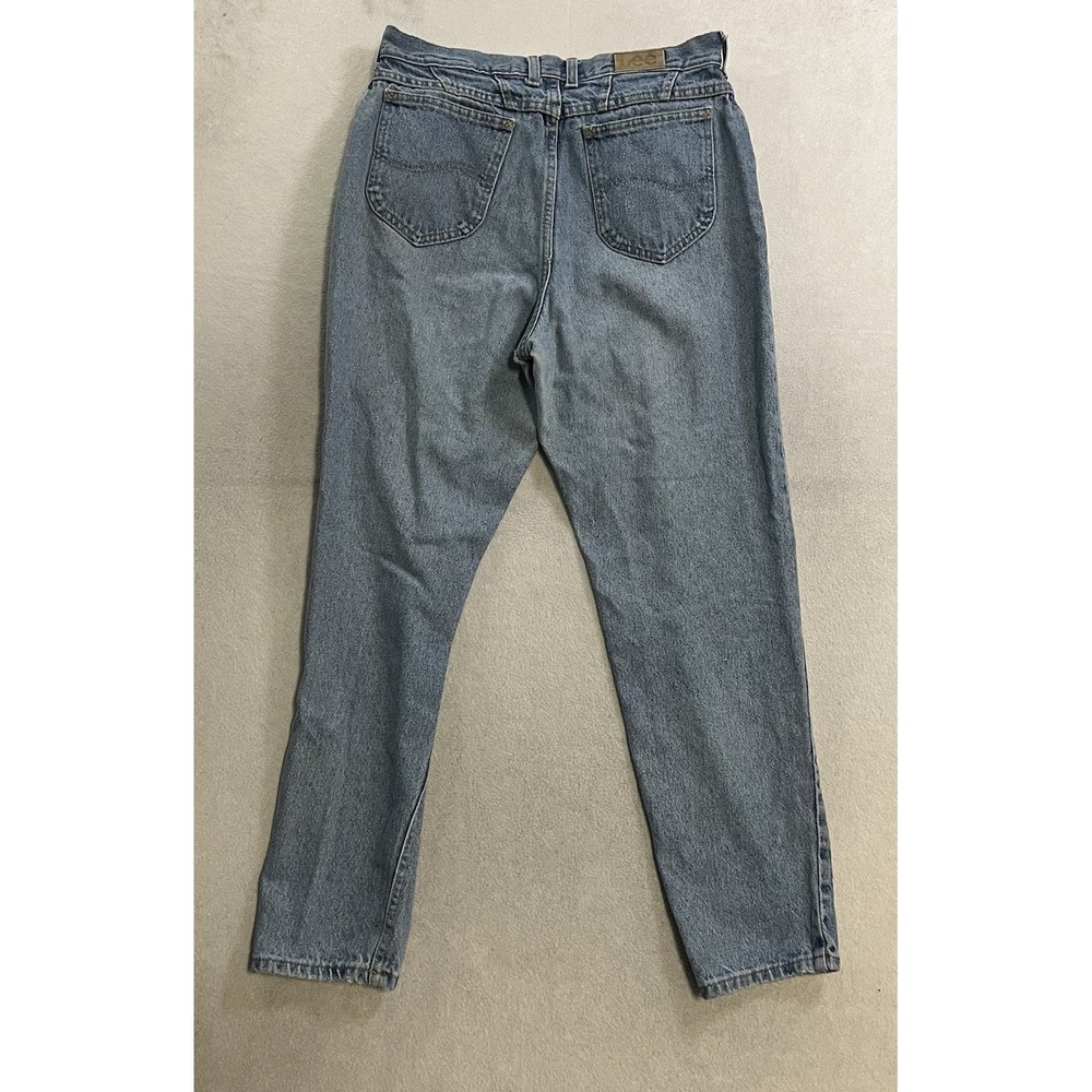 Vtg Riders Lee High Rise Mom Blue Denim Jeans Relaxed Women's Size 14 Medium